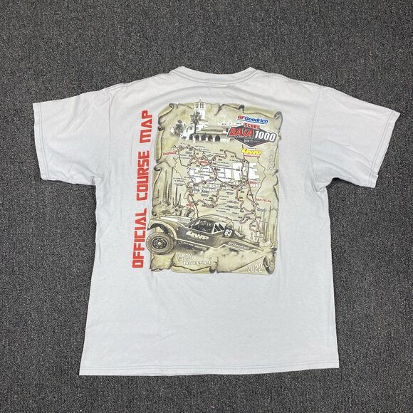 Enseñada T Shirt BF Goodrich Score Baja 100 Official Course Map Size Medium - Picture 1 of 6
